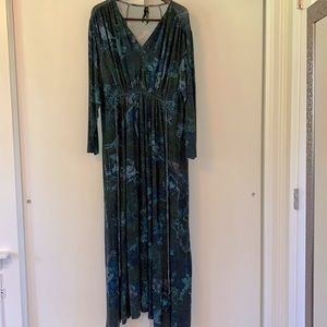 Melissa McCarthy constellation print maxi dress